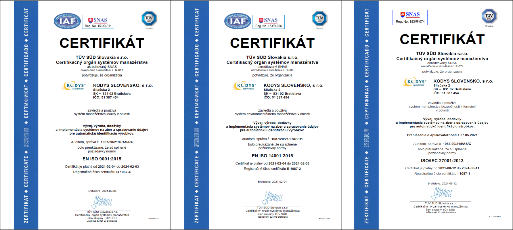 Certifikáty
