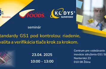 Pozvánka na seminár Štandardy GS1